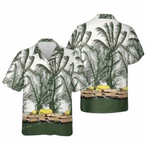 M1 Abrams Tank Us Army Coconut Pattern Hawaiian Shirt