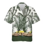 M1 Abrams Tank Us Army Coconut Pattern Hawaiian Shirt Front