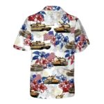 M1a1 Abrams Tank 4th Of July Hawaiian Shirt Back