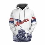 Memorable Day Is For Them, Veteran;s Day Is For Me White Pattern All Over Print Hoodie Front