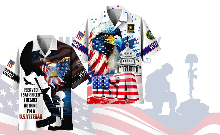 Memorial day hawaiian shirt image