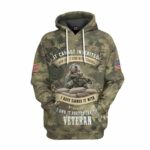 Memorial Day It Cannot Be Inherited Camo Pattern All Over Print Hoodie Front