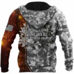 Memorial day Remember and honor the heroes Camo Pattern All Over Print Hoodie Back