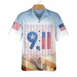 Names On 911 Memorial Patriot Day American Flag Hawaiian Shirt Front