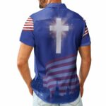 One Nation Under God Christian 4th Of July Independencs Day Hawaiian Shirt Back