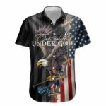 One Nation Under God Jesus Christian 4 Of July Hawaiian Shirt Front 1