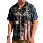 One Nation Under God Jesus Christian 4 Of July Hawaiian Shirt Front