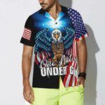 One Nation Under God One Flag One Land One Dad Hawaiian Shirt Front 1