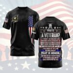 Personalized Veteran & Military Rank Insignia, What is Veteran, Army Military American Flag All Over Print Tshirt