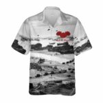 Poppy Operation Overlord Battle of Normandy D Day Landings LEST WE FORGET Hawaiian Shirt Front