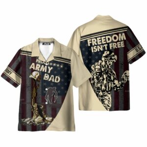 Proud Army Dad Veteran Fathers Day Hawaiian Shirt