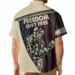 Proud Army Dad Veteran Fathers Day Hawaiian Shirt Back