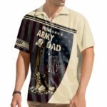 Proud Army Dad Veteran Fathers Day Hawaiian Shirt Front 1