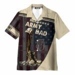 Proud Army Dad Veteran Fathers Day Hawaiian Shirt Front