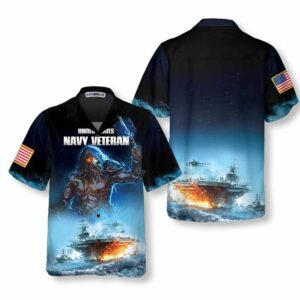 Proud Veteran Navy Veteran Hawaiian Shirt