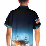 Proud Veteran Navy Veteran Hawaiian Shirt Back 1