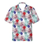 Red White And Blue, 4th Of July Statue Of Liberty Hawaiian Shirt Front