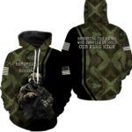 Remember and Honor The Heroes US Veteran Memorial Day All Over Print Hoodie