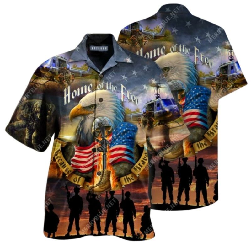 Remember The Days Veteran Home Of The Free All Over Printed Hawaiian Shirt