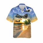 Royal Air Force Chinook HC2 US Armed Forces Hawaiian Shirt Front