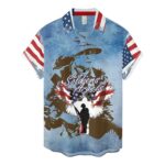 Soldiers' Angles Memorial Day American Flag Veterans Hawaiian Shirt Front