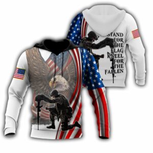 Stand For The Flag Knee For The Fallen All Over Print Hoodie