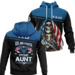 The United States Air Force Proud Aunt US Air Force Family All Over Print Hoodie