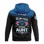 The United States Air Force Proud Aunt US Air Force Family All Over Print Hoodie Back