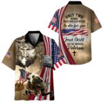 To Die For You Jesus Christ and The American Veteran Hawaiian Shirt