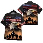 Tough Like a Military Dad Honor The Fallen Veteran Hawaiian Shirt