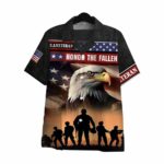 Tough Like a Military Dad Honor The Fallen Veteran Hawaiian Shirt Front