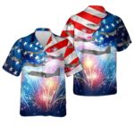 US Air Force 15th Special Operations Squadron MC 130H Combat Talon II, 4th Of July Hawaiian Shirt