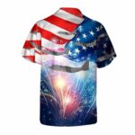 US Air Force 15th Special Operations Squadron MC 130H Combat Talon II, 4th Of July Hawaiian Shirt Back