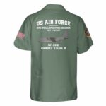 US Air Force 15th Special Operations Squadron MC 130H Combat Talon II Pocket Hawaiian Shirt Back