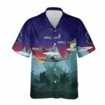 US Air Force 17th SOS, 27th SOW, 15 5888, AC 130J Ghost Rider Hawaiian Shirt Front