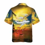 US Air Force 436th MAW C 5A Galaxy Hawaiian Shirt Back