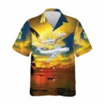 US Air Force 436th MAW C 5A Galaxy Hawaiian Shirt Front