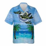 US Air Force 8th Special Operations Squadron Lockheed MC 130E Combat Talon II Christmas Hawaiian Shirt Front