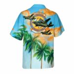 US Air Force 8th Special Operations Squadron Lockheed MC 130E Combat Talon II Hawaiian Shirt Back