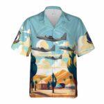 US Air Force 9th Special Operations Squadron 08 6201, MC 130J Commando II Hawaiian Shirt Front