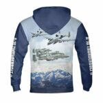 US Air Force A 10 Thunderbolt II Veteran Day All Over Print Hoodie Back