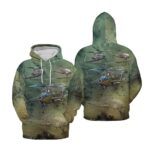 US Army Bell AH 1 Cobr All Over Print Hoodie