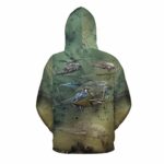 US Army Bell AH 1 Cobr All Over Print Hoodie Back