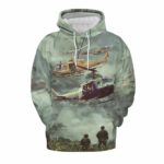 US Army Bell UH 1 Iroquois All Over Print Hoodie Front