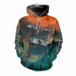 US Army Boeing AH 64 Apache All Over Print Hoodie Front