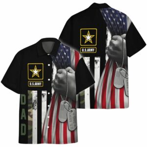 Us Army Dad Veteran Father’S Day Hawaiian Shirt