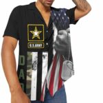 Us Army Dad Veteran Father’S Day Hawaiian Shirt Front