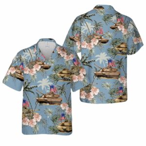 US Army M1 Abrams Tank 4th Of July Hawaiian Shirt