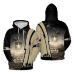 Us army m1 abrams tank & ah 64 apache all over print hoodie