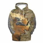 US Army Sikorsky UH 60 Black Hawk All Over Print Hoodie Front